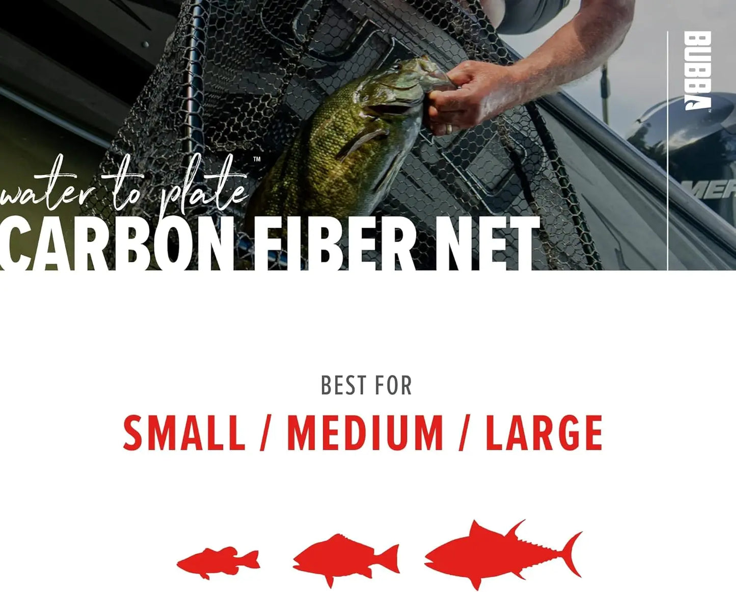 Corrosion Resistant Landing Nets with Non-Slip Grip Handle and Carbon Fiber Shafts for Fishing, Boating, Outdoors