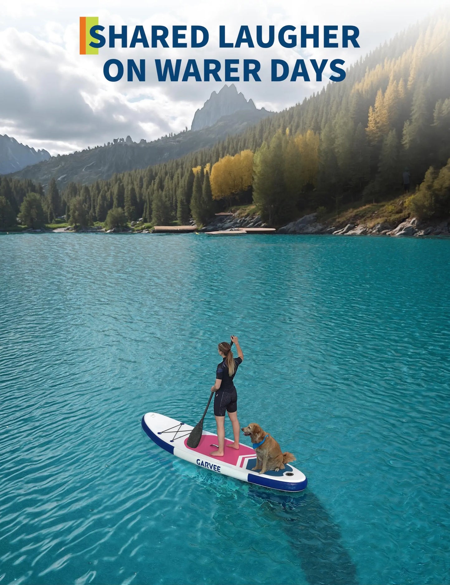 Inflatable Stand Up Paddle Board, 10.6/11ft Paddle Boards With Non-Slip EVA Deck, Carry Bag & Air Pump For Youth & Adults