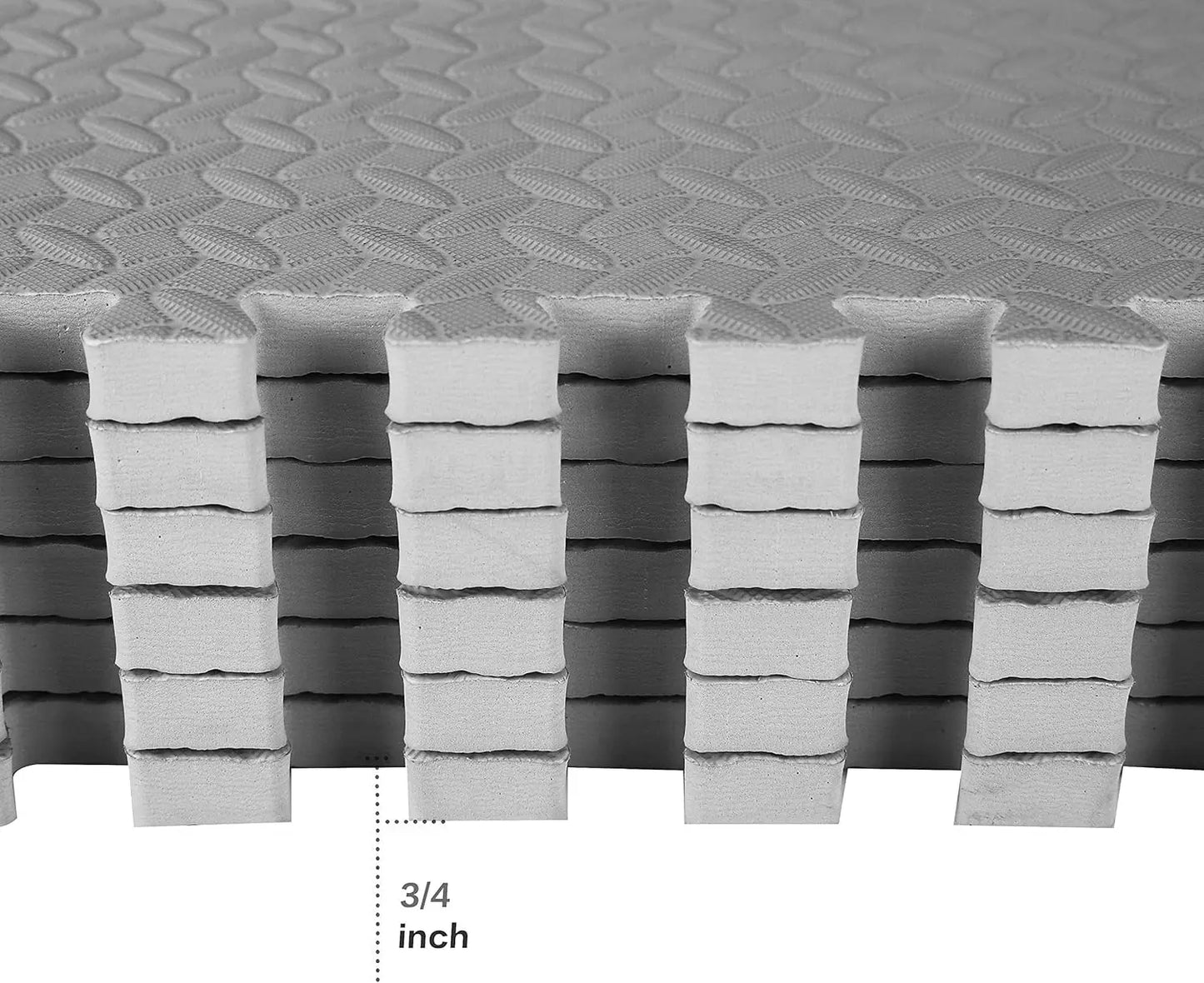 EVA Foam Interlocking Exercise Mat Tiles, 24 Pack for Home Gym Flooring