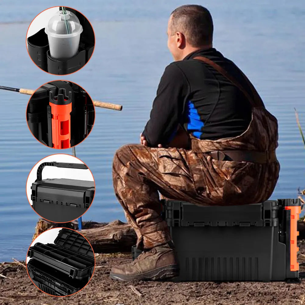 Adjustable Two-Tier Fishing Tackle Storage Organizer