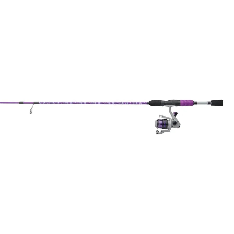 Jellyfish 5'6 Spinning Fishing Rod and Reel Combo Purple