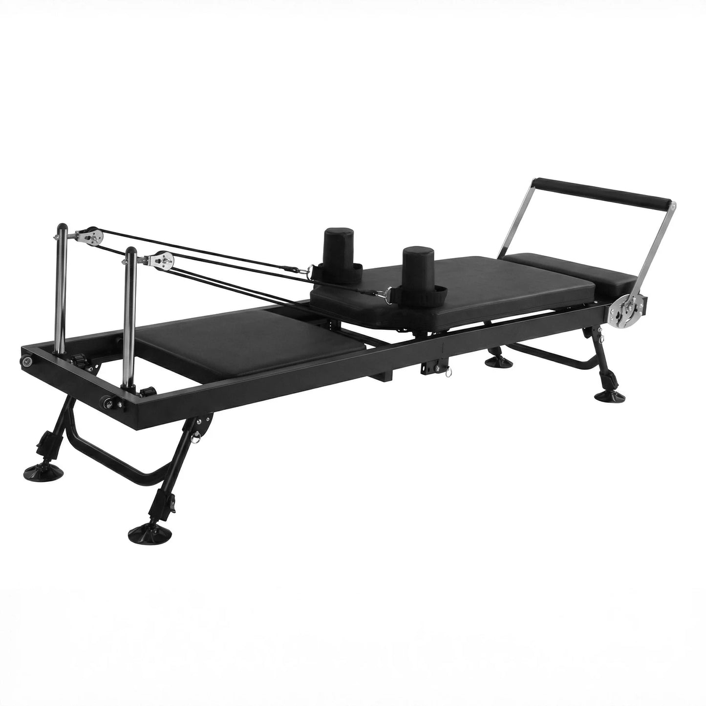 78 In Smooth Glide Carriage Reformer with Springs Resistance Portable Pilates Machine 300 LBS Capacity for Home And Studio Use