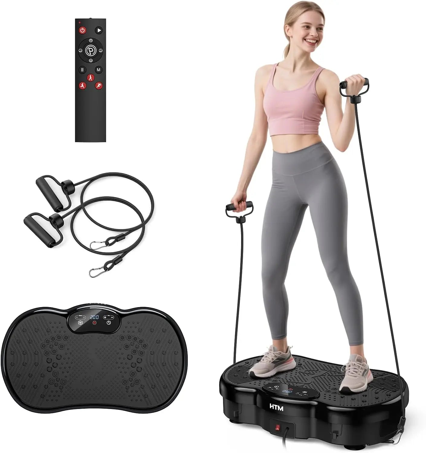 Vibration Plate Power Machine 120 Speed Levels Calorie Tracking for Home Gym Whole Body Shaker Muscle Toning Whole Body Fitness