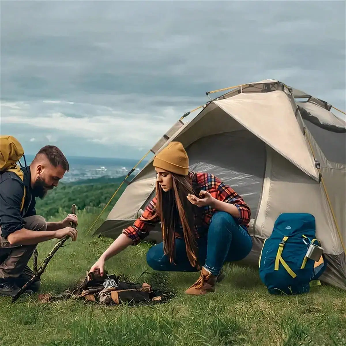Automatic Quick-Open Camping Tent Rainproof For Outdoor Use