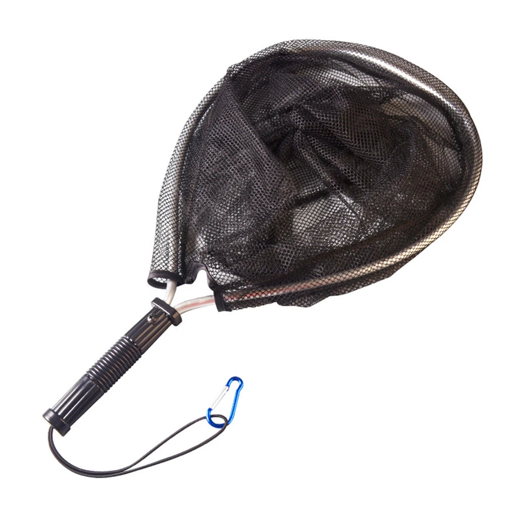50cm Folding Landing Nets Aluminum Alloy Pole Network Trap Portable Collapsible Retractable Fishing Net Foldable Fishing Tools
