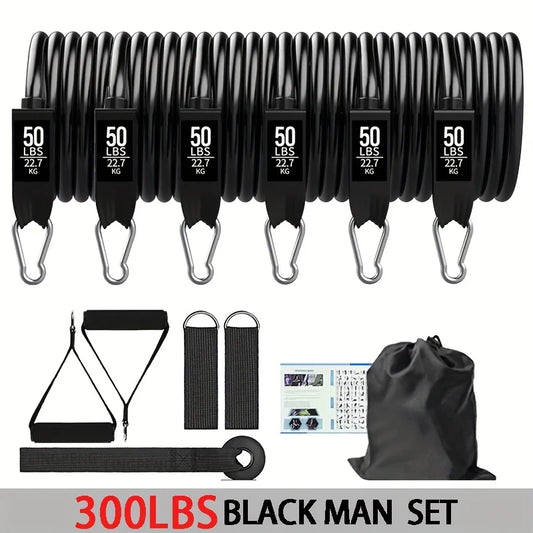Resistance Bands Set, Exercise Bands With Door Anchor, Handles, Carry Bag, Legs Ankle Straps For Resistance Training