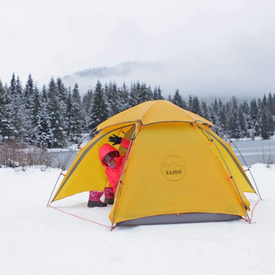 Ultralight Waterproof Backpacking Tent For 1-2 Persons Aluminum Frame