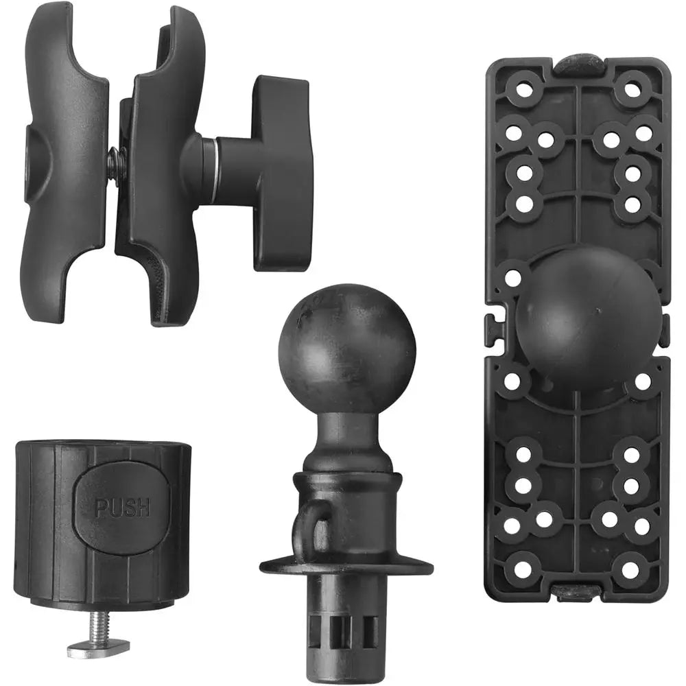Upgrade Universal Fish Finder Mount Round Base, 360° Rotation Ball-Mount Fish Finder Bracket for Marine Boat Kayak Pontoon Canoe