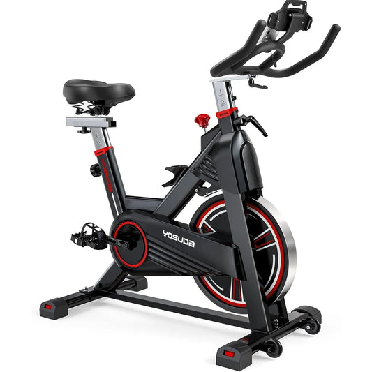 YOSUDA PRO Magnetic Exercise Bike 350 lbs Weight Capacity - Indoor Cycling Bike Stationary with Comfortable Seat Cushion