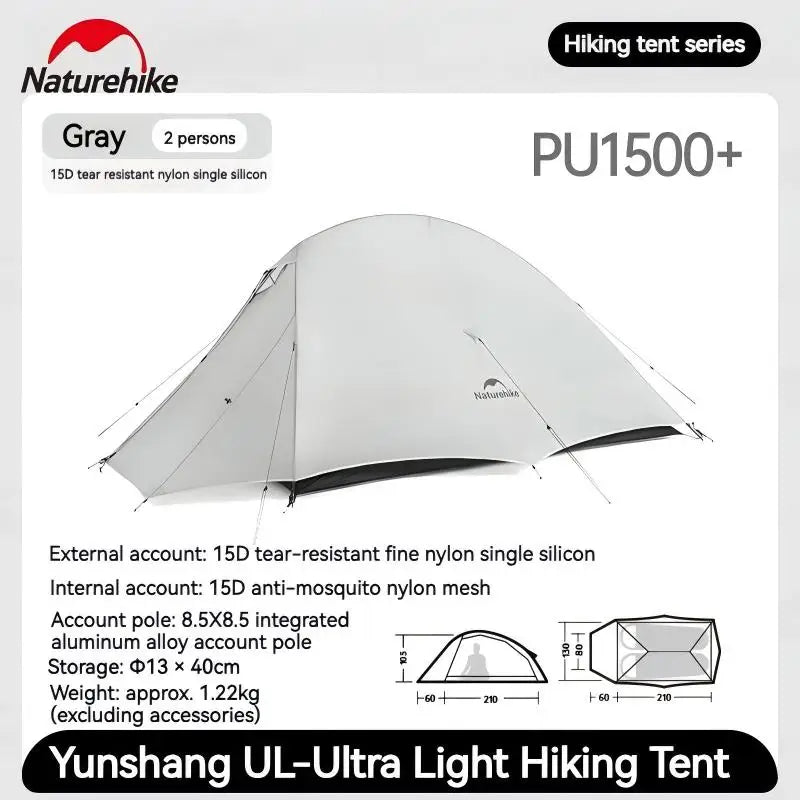 Naturehike Cloud Up Pro Ultralight Two-Person Hiking Tent