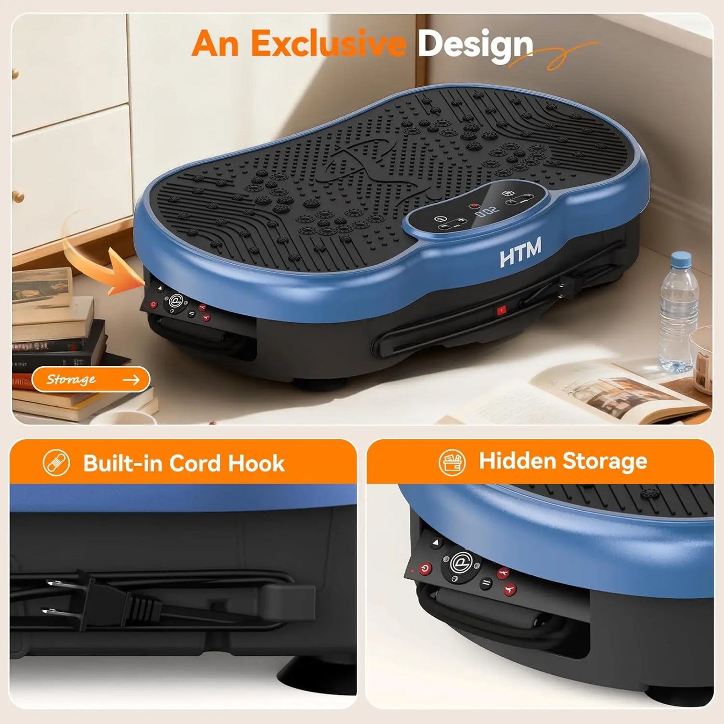 Vibration Plate Power Machine 120 Speed Levels Calorie Tracking for Home Gym Whole Body Shaker Muscle Toning Whole Body Fitness