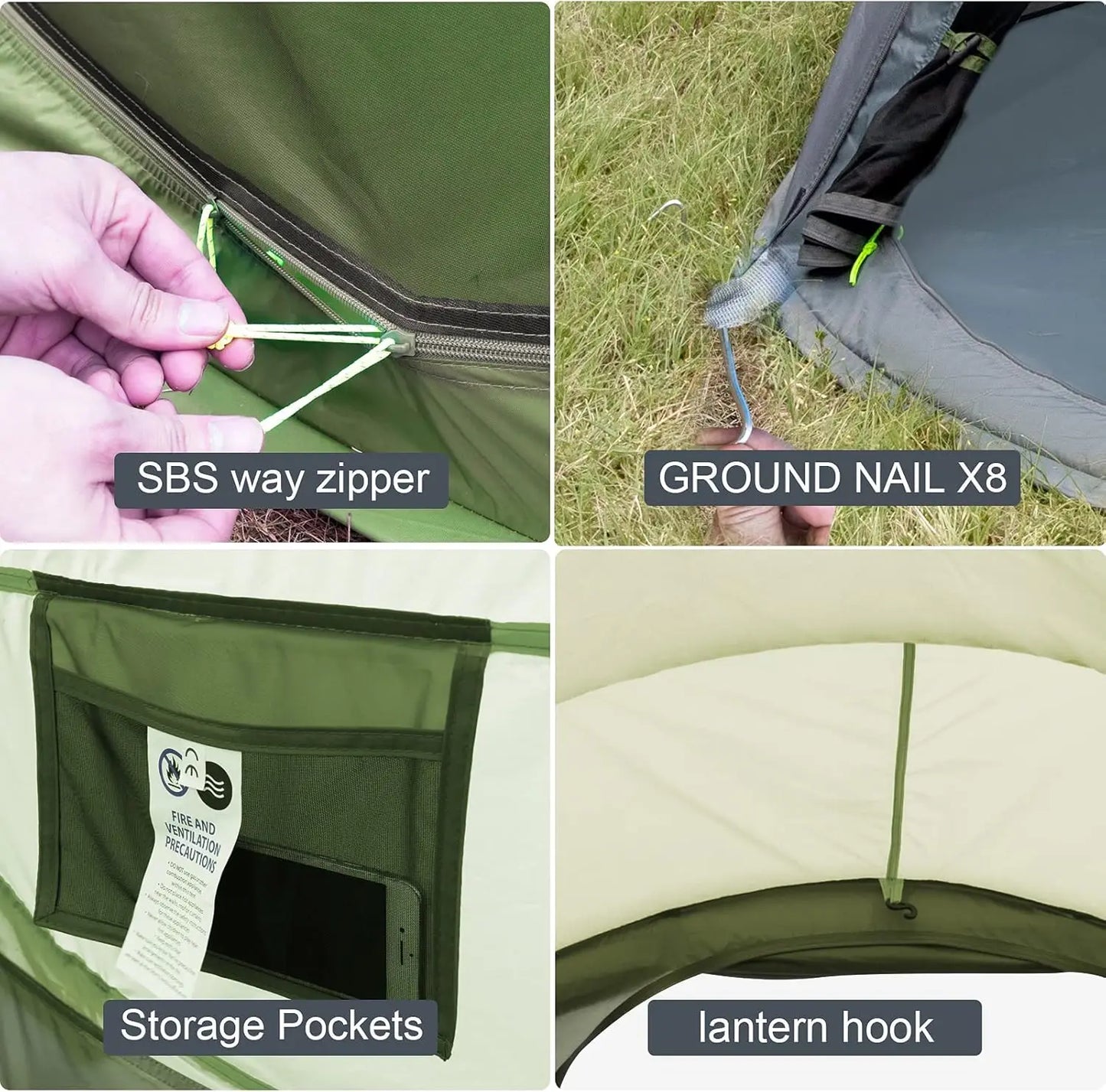 Waterproof Pop-Up Camping Tent with Instant Setup