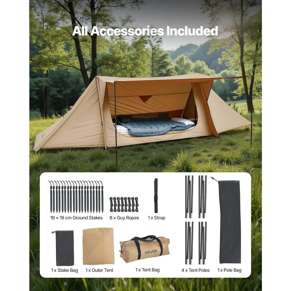 All Season Portable Camping Tipi With Stove Jack Shelter