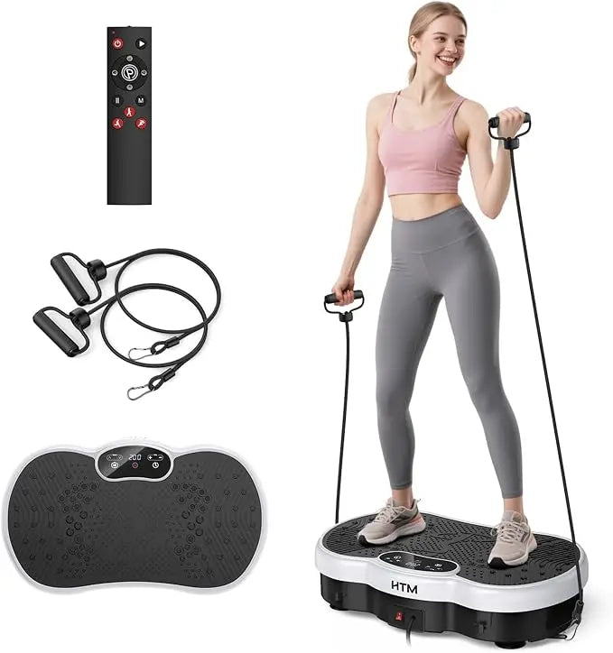 Vibration Plate Power Machine 120 Speed Levels Calorie Tracking for Home Gym Whole Body Shaker Muscle Toning Whole Body Fitness