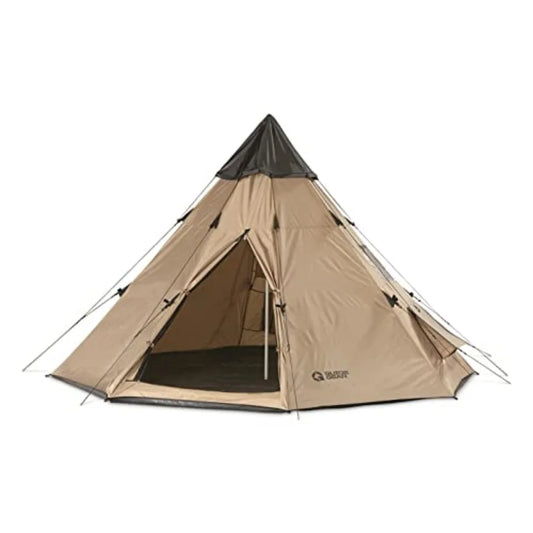 10' x 10' Teepee Tent for Adults Outdoor Camping 2-Person Instant Easy Set-Up Waterproof 4-Season Tents for Backpacking Hiking