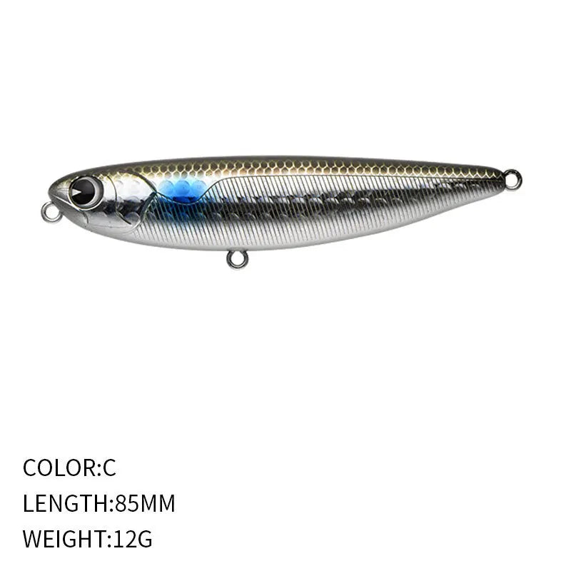 ‌Lure Pencil Hard Bait 85mm/12g Topwater Surface Fishing Lure for Bass Pike and Predatory Fish‌‌ Pencil Fishing Lures