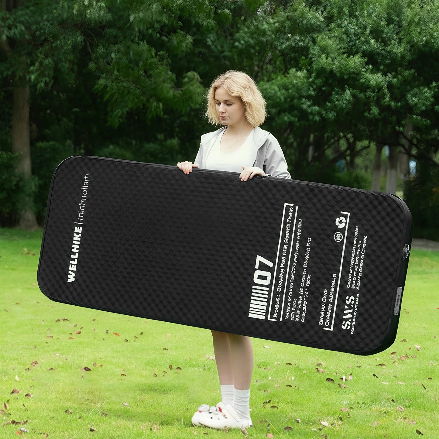 Inflatable Sleeping Mat With Built In Pump For Camping