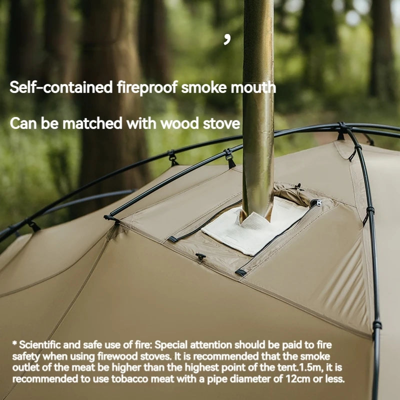 Naturehike Ultralight Four Season Camping Tent Windproof Rainproof Chimney