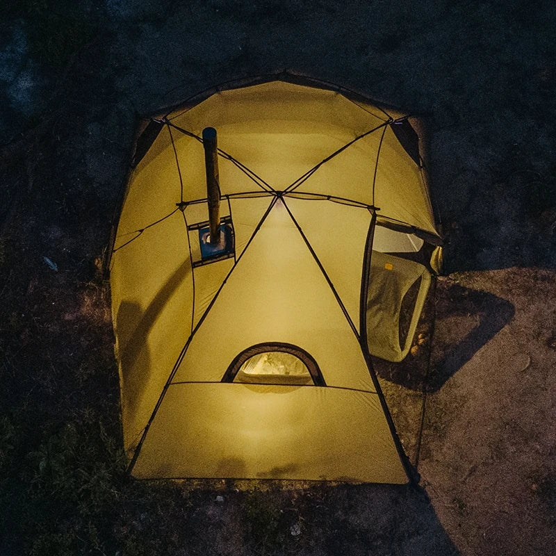Naturehike Ultralight Four Season Camping Tent Windproof Rainproof Chimney