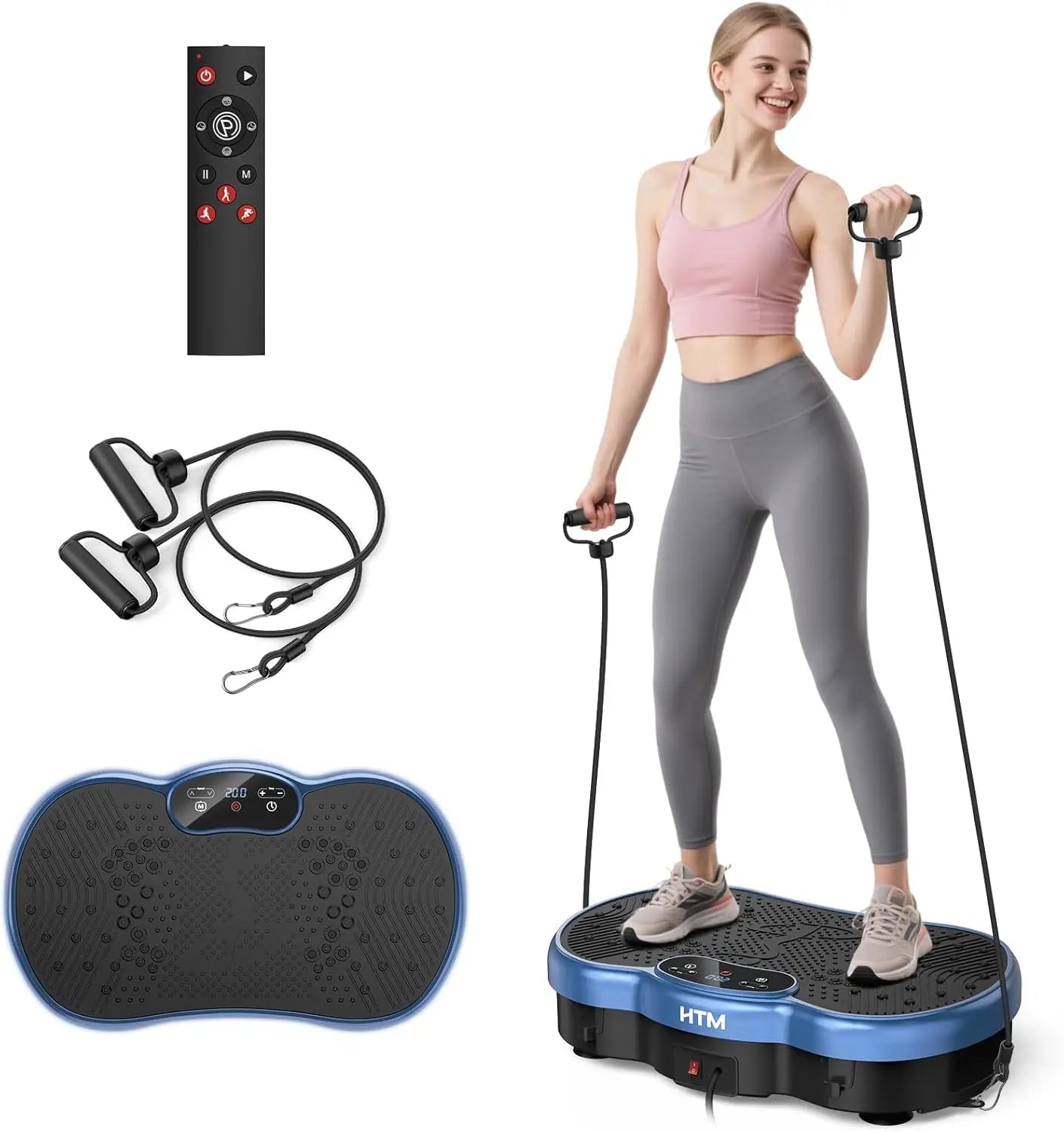 Vibration Plate Power Machine 120 Speed Levels Calorie Tracking for Home Gym Whole Body Shaker Muscle Toning Whole Body Fitness