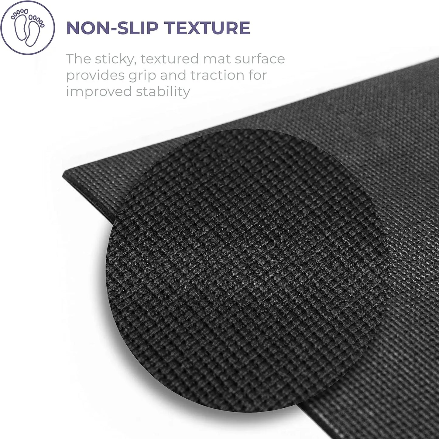 5mm Thick Non-Slip Yoga Mat Roll, 24in x 50ft, Cut to Custom Length for Home Fitness and Exercise