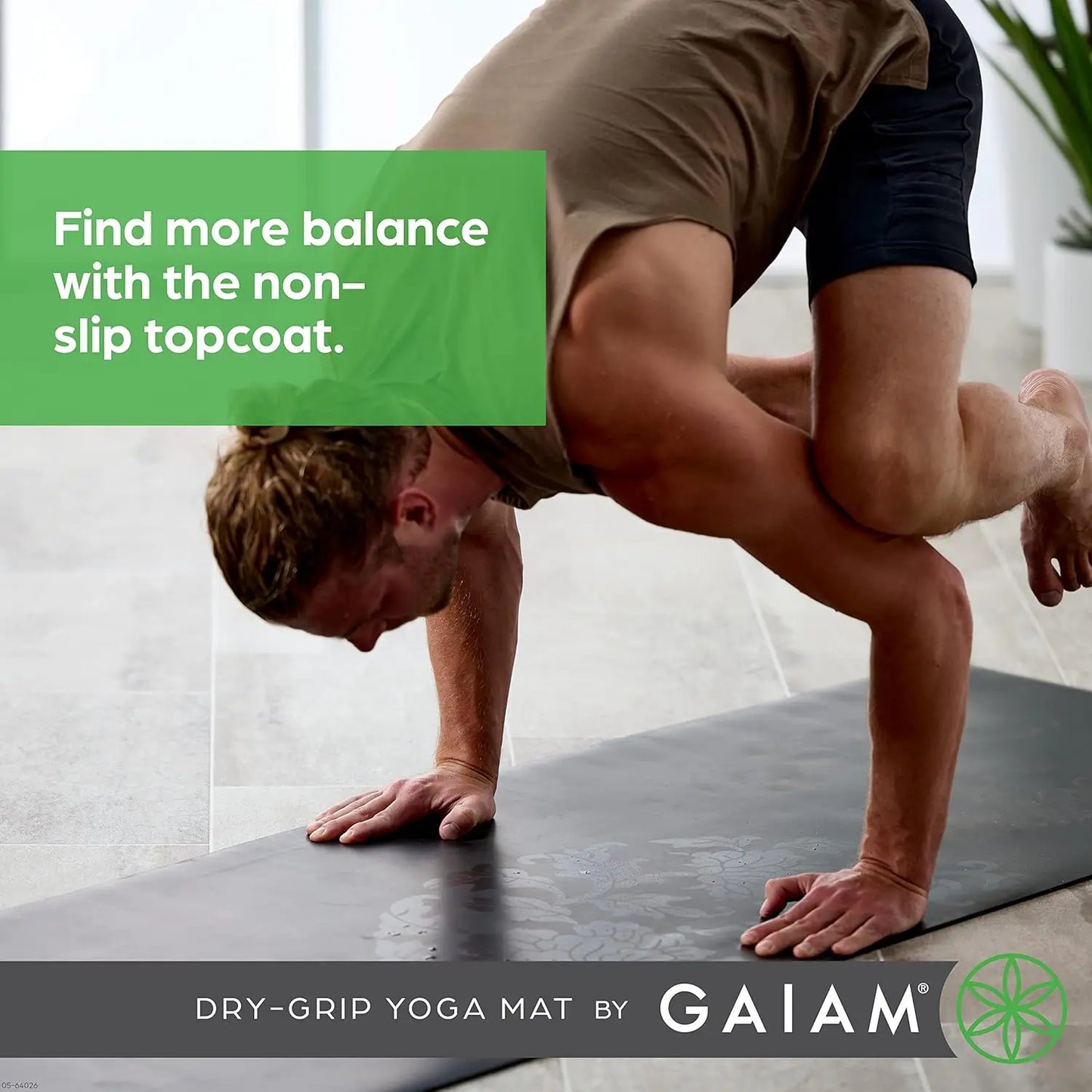 5mm Thick Non-Slip Yoga Mat for Hot Yoga, Pilates & Fitness - Cushioned Support, 68x24 Inches