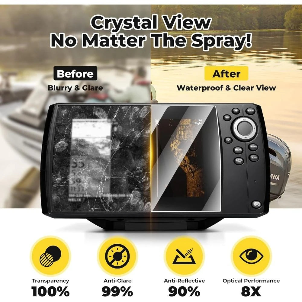 Screen Protector for Humminbird Helix 7 GPS G2 G2N G3 G3N G4 G4N GPS 7-Inch Fish Finder Screen Touchscreen Protective Cover, HD