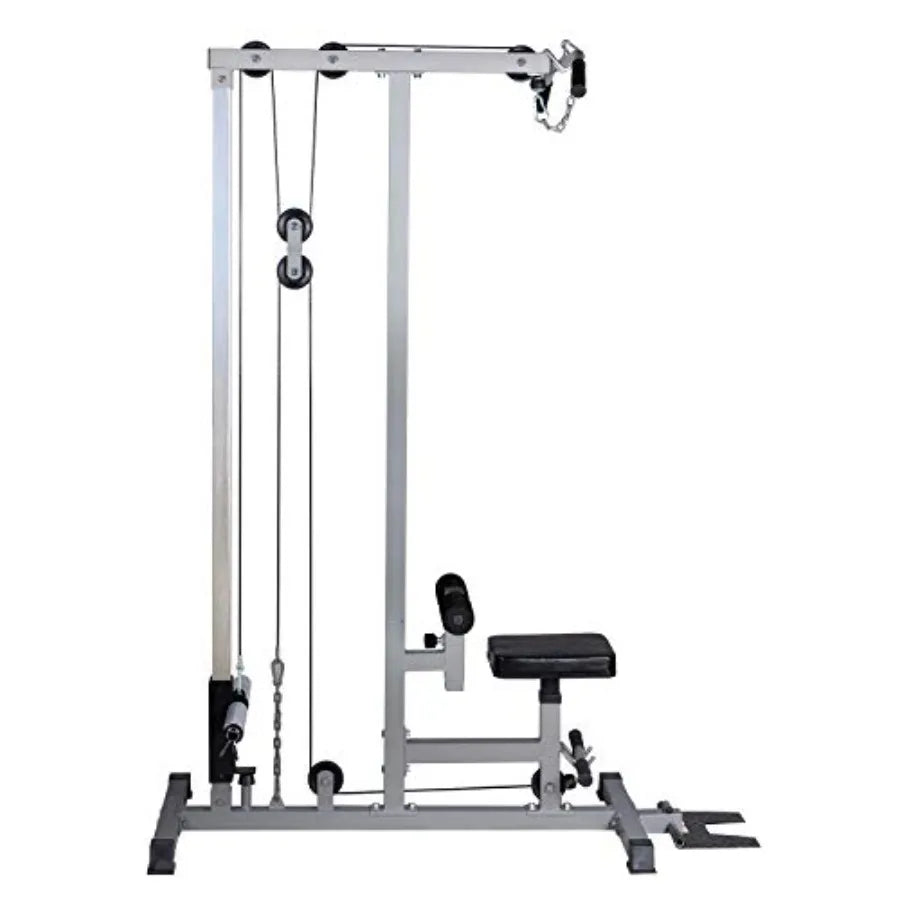 LAT Pull Down Machine Low Row Cable Fitness Exercise Body Workout Strength Training Bar Machine