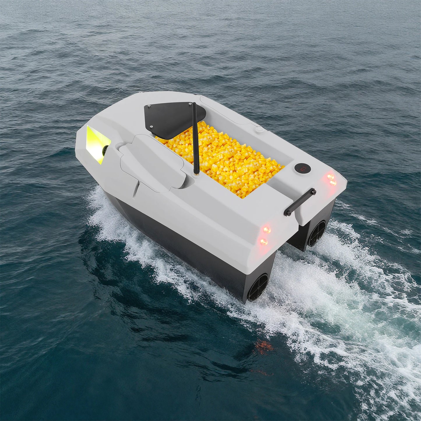 RC Bait Boat Bait Fishing Boat with GPS RC Bait Fishing Boat with Large Bait Compartment 12V 500m