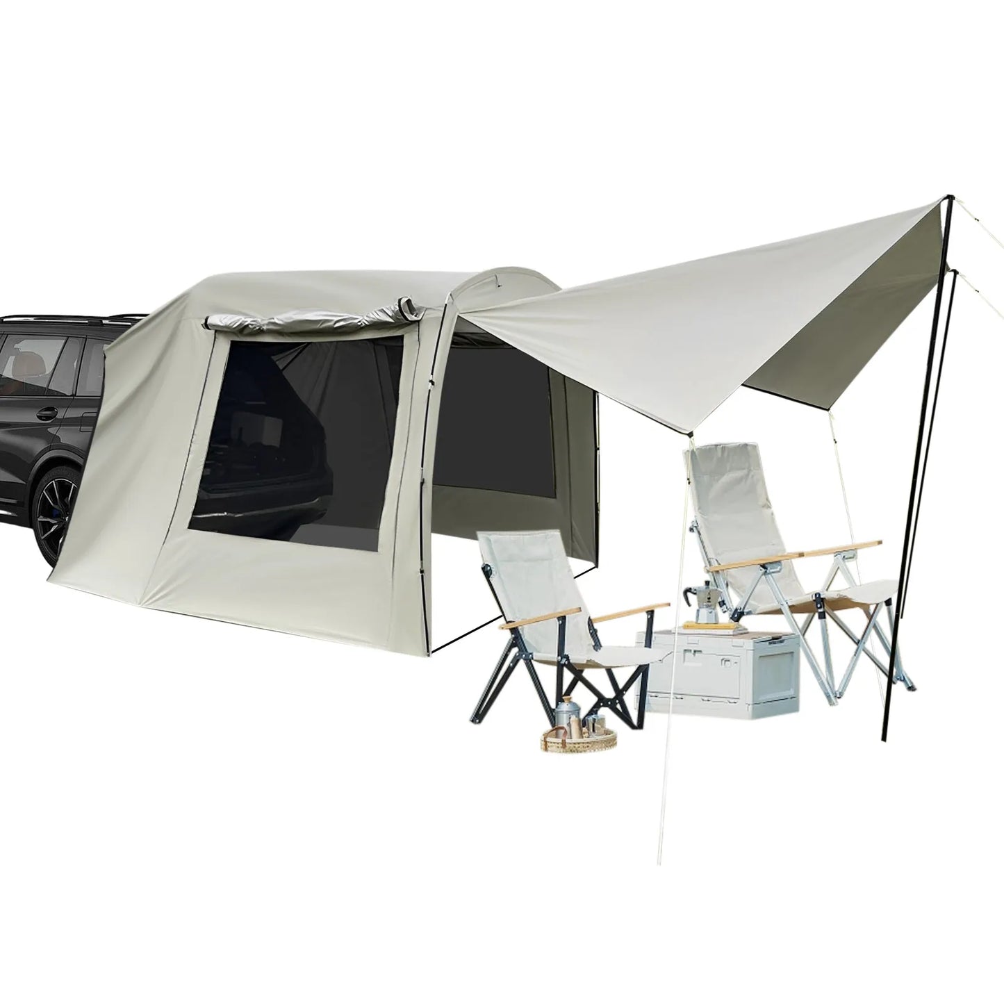 Family Dome Tent Sunshade PU3000 Waterproof UV40 For Outdoor Camping