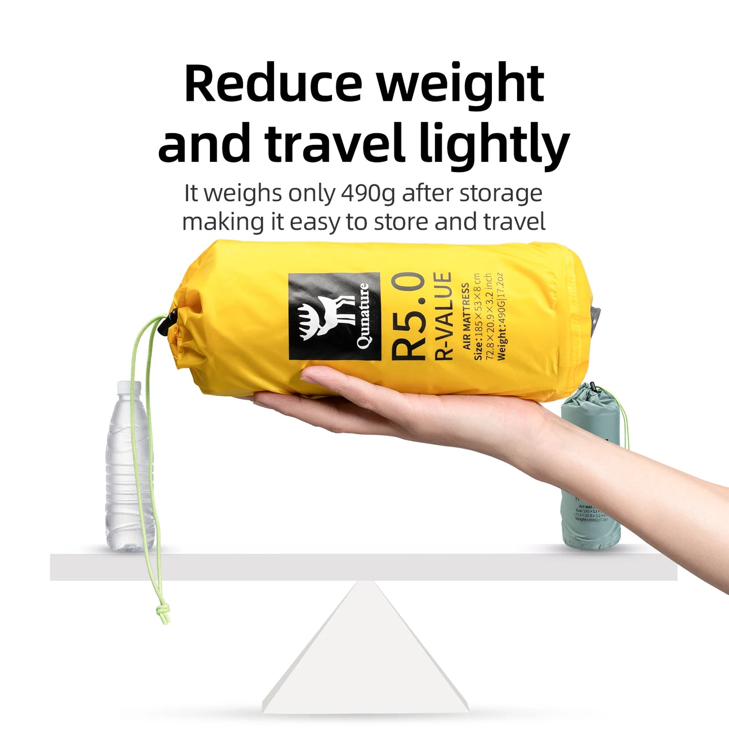 Qunature Ultralight Outdoor Camping Inflatable Sleeping Pad