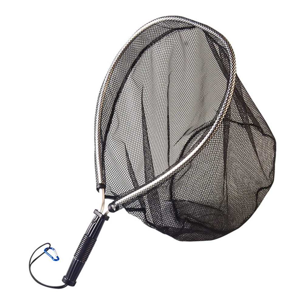 50cm Folding Landing Nets Aluminum Alloy Pole Network Trap Portable Collapsible Retractable Fishing Net Foldable Fishing Tools