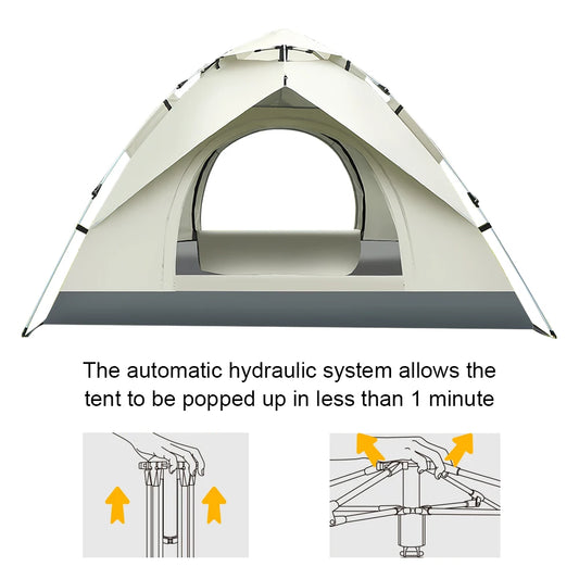 Waterproof Fully Automatic Portable Tent for Hiking and Camping