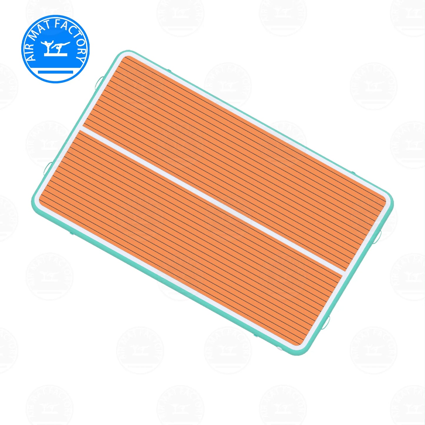 Stock!!Water Sports Inflatable Floating Raft Non Slip Inflatable Dock Platform  Foldable Yoga Mat for pool, beaches, ocean lake