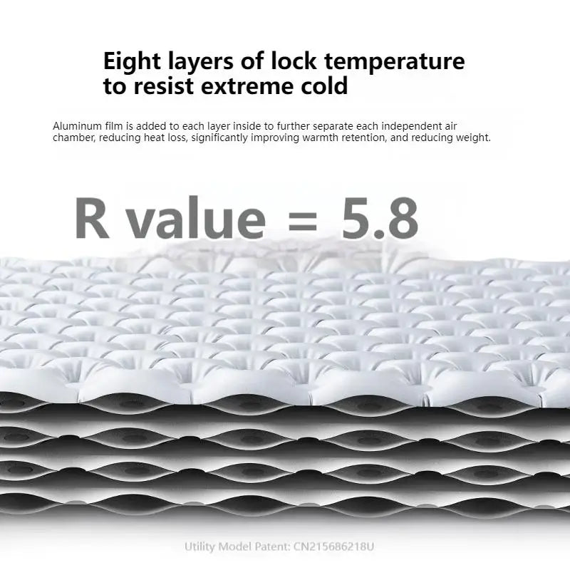 Windhike R Value 5.8 Inflatable Sleeping Mat Ultralight For Camping