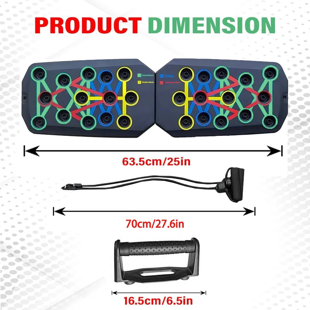 Push-up Board Set Portable Multifunctional Push-up Bar Foldable Fitness Equipment For Chest Abdomen Arms/Back Training