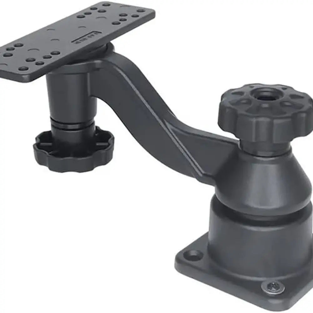 Kayak Fish Finder Mount, 8.74" Long Arm Aluminum Fish Finder Swing Mount Boat Marine Electronics Mounts Compatible with Garmin L