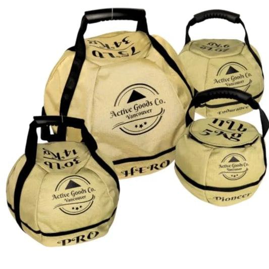 Kettlebell Sandbag for fitness workout in multiple sizes from 11Lb to 75Lb durable material versatile color opti