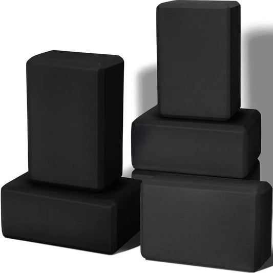 6 Pack Yoga Blocks 9 x 6 x 4 Inch Eva Foam Lightweight Non Slip Yoga Props for Yoga Pilates Stretching Meditation