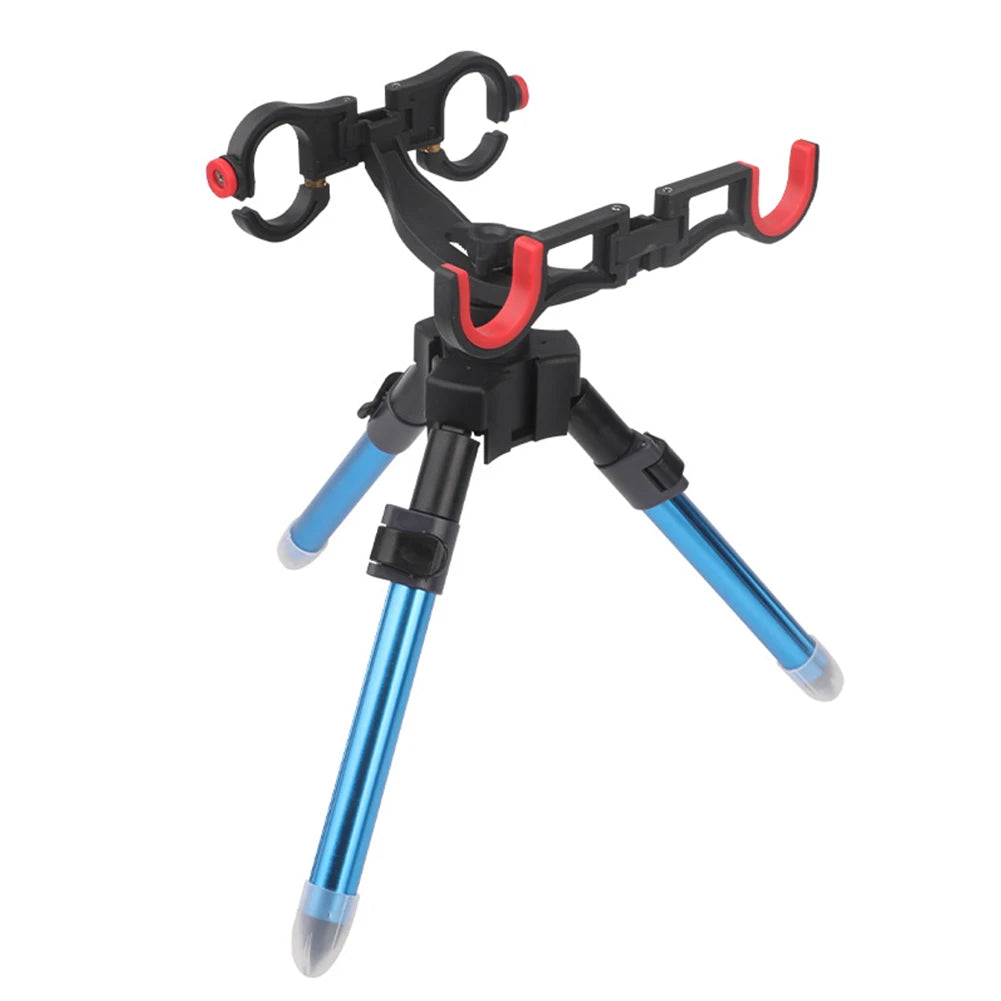 Triangle Fishing Rod Support Adjustable Triangle Fishing Pole Rack Portable Multifunctional Fishing Accessories