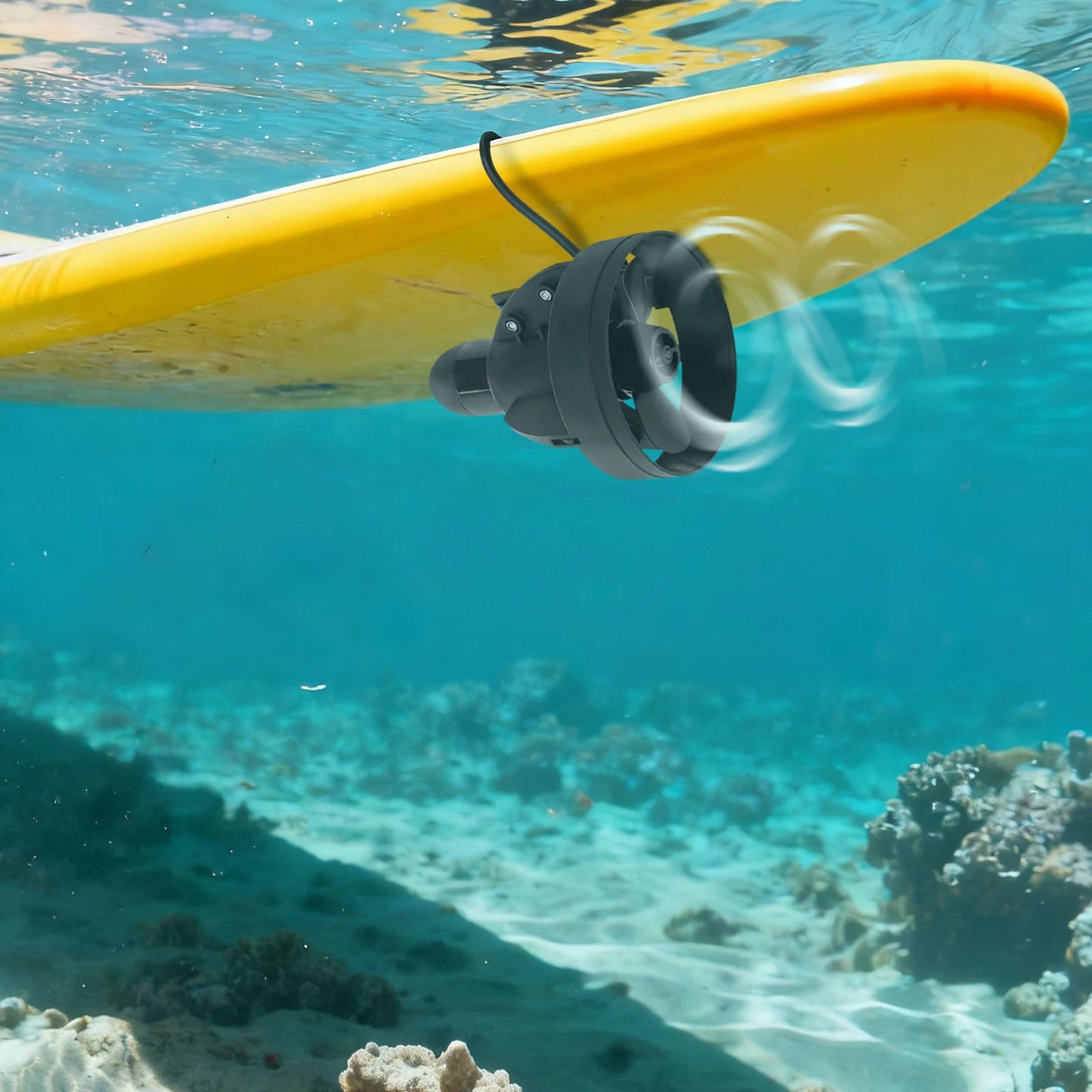 Underwater Electric Thruster for Paddle Board, 288W Motor for SUP Canoe Inflatable Boat, Hands-Free Boating