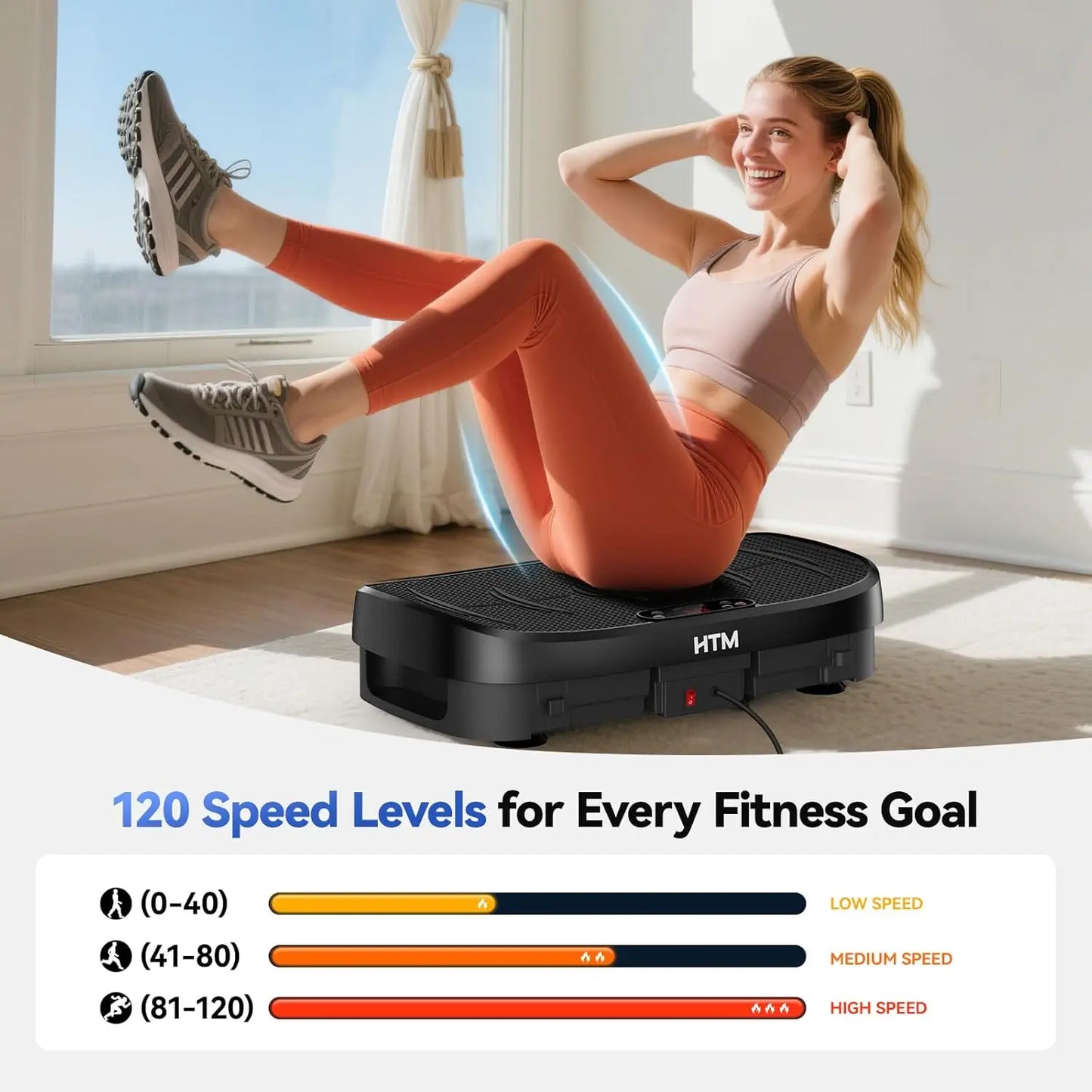 Whole Body Vibration Fitness Platform for Home Gym