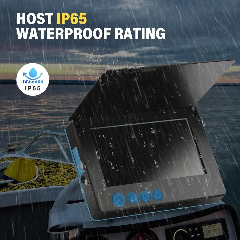 4.3 inch Fish Finder Underwater Fishing Camera, 8000mAh Li-Battery, Wide-Angle Infrared LED Night Vision Camera, Host IP65 Water
