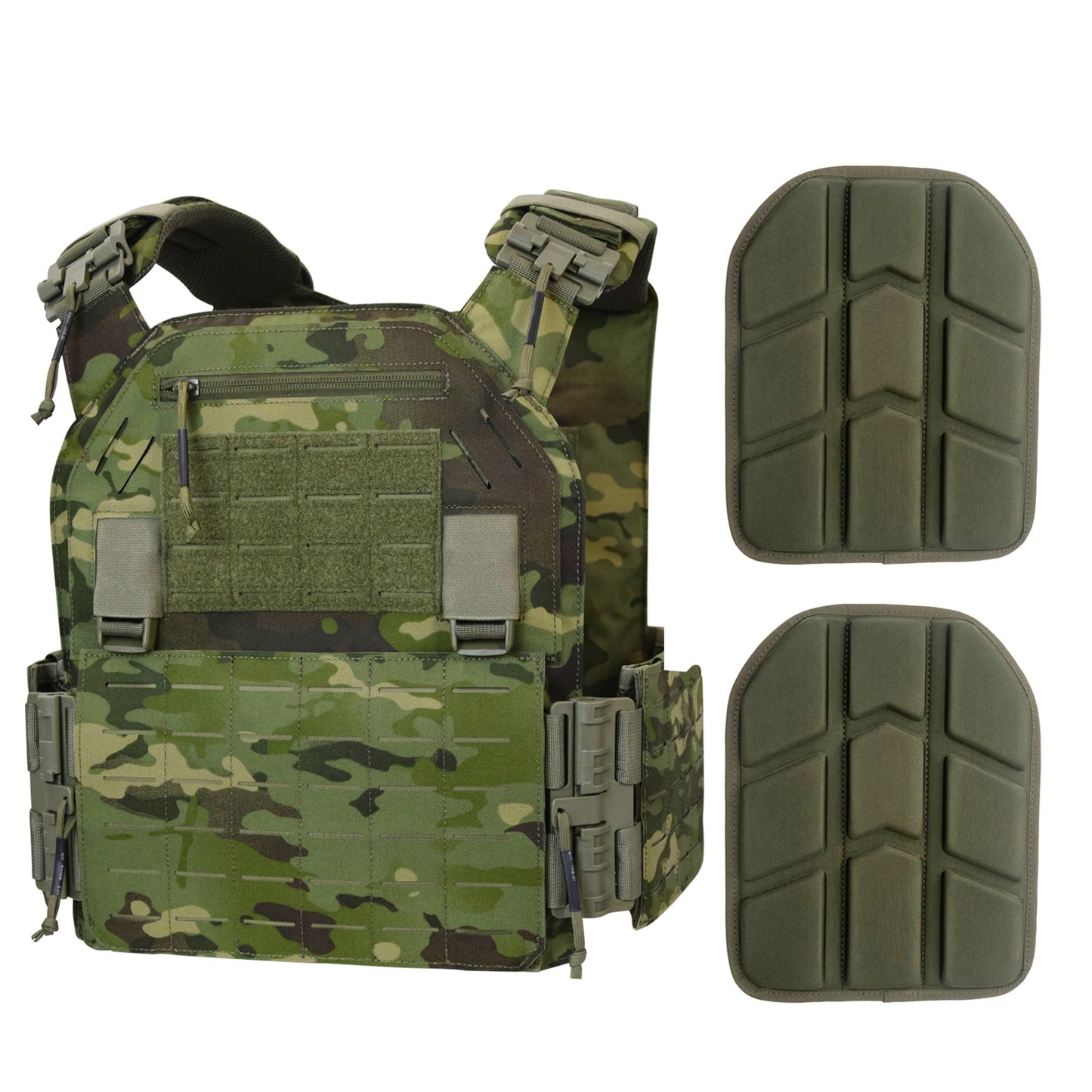 EMERSONGEARS Multifunction 1000D Nylon laser cutting modular quick release LAVC tactical  vest with EVA padding