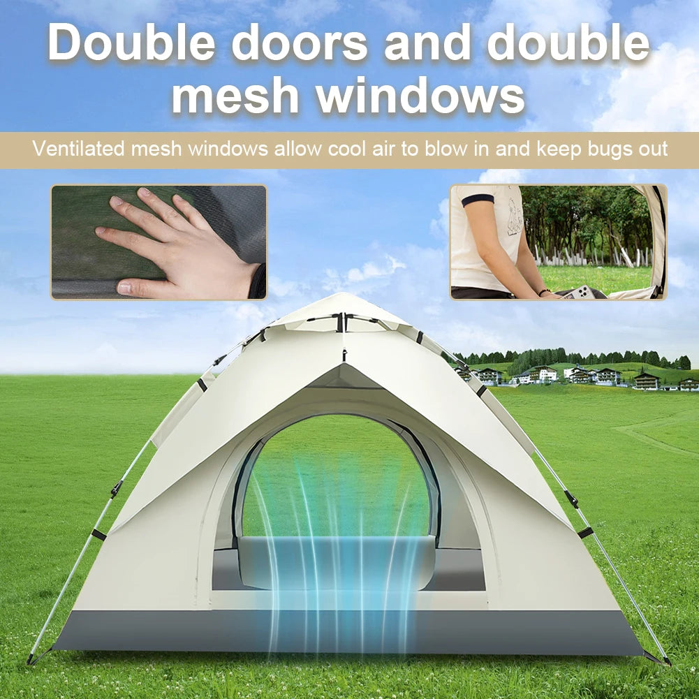 Fully Automatic Camping Tent Portable Lightweight Waterproof Easy Setup