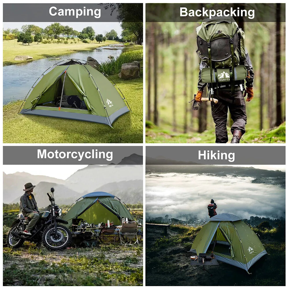 2 Person Lightweight Backpacking Tent Camping Tent Waterproof Portable Hiking