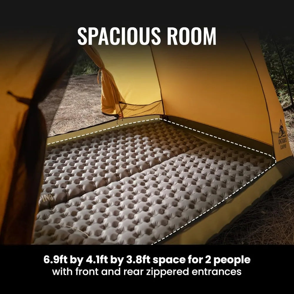 4 Season Waterproof Lightweight Camping Tent for 2 Person Backpacking Hiking Easy Setup Instant Outdoor