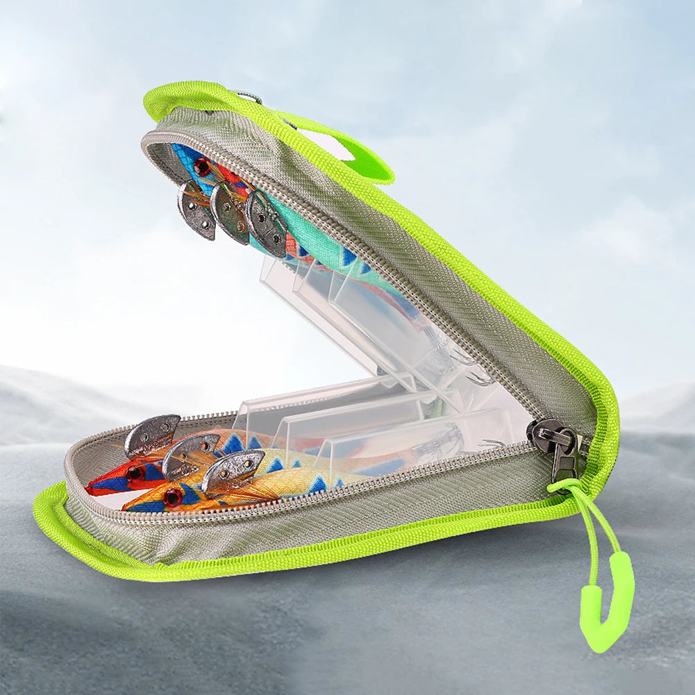 6 Grid Fishing Bag Transparent Fishing Tackle Bag Fishing Hook Cover for Fresh Water and Saltwater
