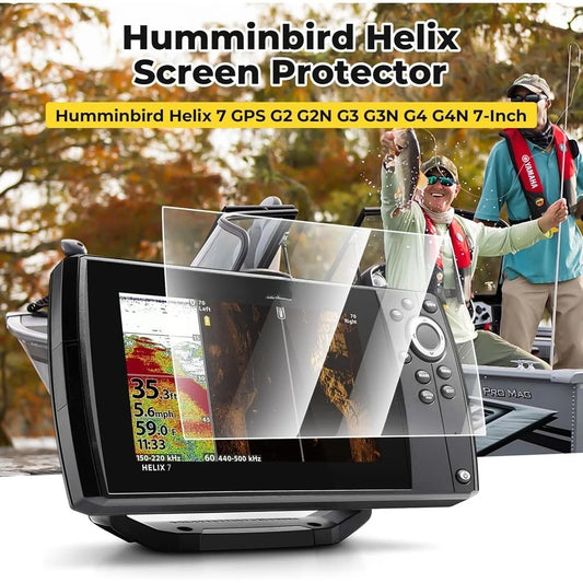 Screen Protector for Humminbird Helix 7 GPS G2 G2N G3 G3N G4 G4N GPS 7-Inch Fish Finder Screen Touchscreen Protective Cover, HD