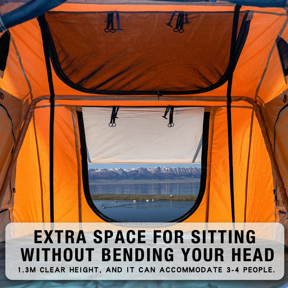 LIADUS Zinc Alloy Buckle Roof Tent Waterproof Built In Frame
